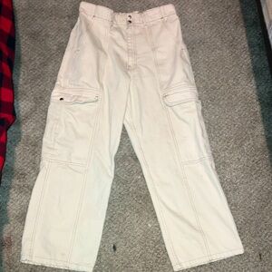 these are BDG urban outfitters tan/brown cargo pants.have a stretchy wait band.